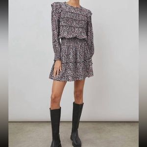 RAILS Faren Dress Midnight Meadow Size Small NEW Floral Long Sleeve Peasant S